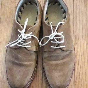 Brown suede shoes
